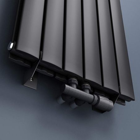 Wasserhahn-Set, Thermostatkopf mit Ventil, 5 Stufen verstellbar, Rundlauf, weiß oder anthrazit