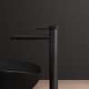 Waschbeckenarmatur EGO-Tiona Black High, Aufsatzmontage, Mattschwarz, mit Perlator, außergewöhnliches Design Waschbeckenarmatur EGO-Tiona Black High, Aufsatzmontage, Mattschwarz, mit Perlator, außergewöhnliches Design