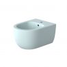 Bidet EGO Michael, 49x36 cm, Blau, Power Colour, halb-matt, Wandmontage, mit Überlauf
