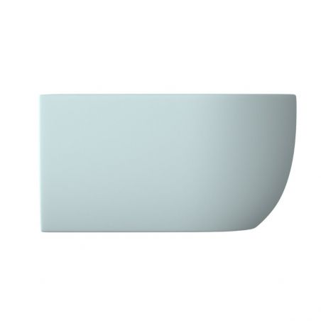 Bidet EGO Michael, 49x36 cm, Blau, Power Colour, halb-matt, Wandmontage, mit Überlauf