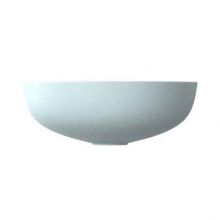 Waschbecken EGO Michael, 38x13.6 cm, Blau, Power Colour, halbmatt, Aufsatzmontage, hochwertige Sanitärkeramik