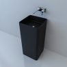 Standwaschbecken EGO Bufon, Mattschwarz, Power Colour, 40x40x85 cm, Bodenmontage, Sanitärkeramik