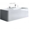 Badewanne EGO 601S, freistehend, 170 oder 180 cm, integrierte Armatur mit verchromtem Finish, thermoaktives Sanitäracryl, Weiß