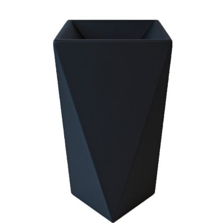 Standwaschbecken Enrico, Mattschwarz, Power Colour, 47x47x83 cm, Bodenmontage, Sanitärkeramik