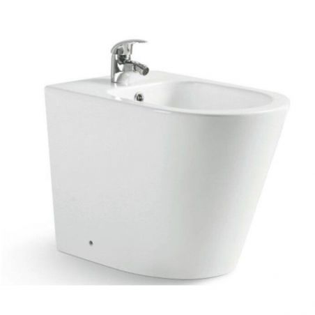 Bidet EGO Galo, Weiß, 55x36 cm, Bodenmontage, mit Überlauf