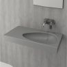 Waschbecken Britney, Aufsatz- oder Wandmontage, 90x45 cm, keramischer Deckel, Mattschgrau, Royalty Line by Ego Waschbecken Britney, Aufsatz- oder Wandmontage, 90x45 cm, keramischer Deckel, Mattschgrau, Royalty Line by Ego