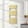 EGO Heizkörper – Nadir, Glänzendes Gold, Handtuchheizkörper aus Stahl, 120 oder 140 x 50 cm EGO Heizkörper – Nadir, Glänzendes Gold, Handtuchheizkörper aus Stahl, 120 oder 140 x 50 cm