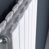 Vertikaler Heizkörper EGO – Kalifa, Heizkörper aus Stahl, Weiß oder Anthrazit, wählbare Größen