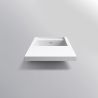 Waschbecken Lino, Mineralkomposit, Halb-Einbaumontage, versteckter Abfluss, 100x47 cm Waschbecken Lino, Mineralkomposit, Halb-Einbaumontage, versteckter Abfluss, 100x47 cm