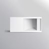 Waschbecken Lino, Mineralkomposit, Halb-Einbaumontage, versteckter Abfluss, 100x47 cm Waschbecken Lino, Mineralkomposit, Halb-Einbaumontage, versteckter Abfluss, 100x47 cm