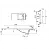 Waschbecken Lino, Mineralkomposit, Halb-Einbaumontage, versteckter Abfluss, 100x47 cm Waschbecken Lino, Mineralkomposit, Halb-Einbaumontage, versteckter Abfluss, 100x47 cm