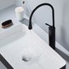 Waschbeckenarmatur Lost, Mattschwarz, Höhe 38 cm, mit Perlator, Aufsatzmontage