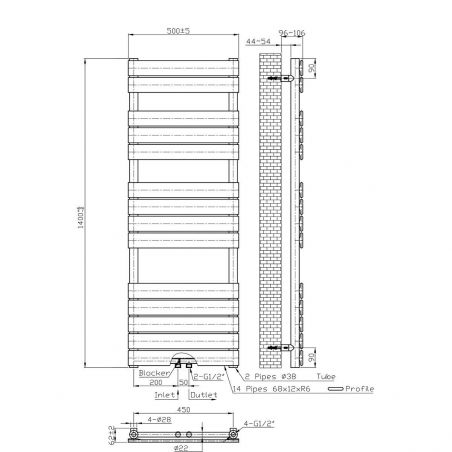 EGO Heizkörper – Nadir, Glänzendes Gold, Handtuchheizkörper aus Stahl, 120 oder 140 x 50 cm EGO Heizkörper – Nadir, Glänzendes Gold, Handtuchheizkörper aus Stahl, 120 oder 140 x 50 cm