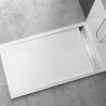 Duschwanne, Mineralkomposit, Maße 90-100 x 120-160 cm, Höhe 2,8 cm, zuschneidbar, Weiß, Gonzalo