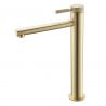 Waschbeckenarmatur Tiona, Mattgold, Höhe 30,5 cm, Aufsatzmontage