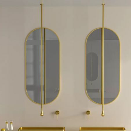 Waschbeckenarmatur Maty mit Deckenmontage, Mattgold, Royalty Line by Ego