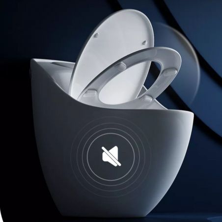 Duroplast-Deckel mit Soft-Close für WC-Becken Santa in Schwarz