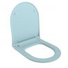 WC-Deckel Michael in Blau, Slim Modell mit Soft-Close