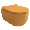 WC-Deckel Michael in Mandarinenorange, Slim Modell mit Soft-Close