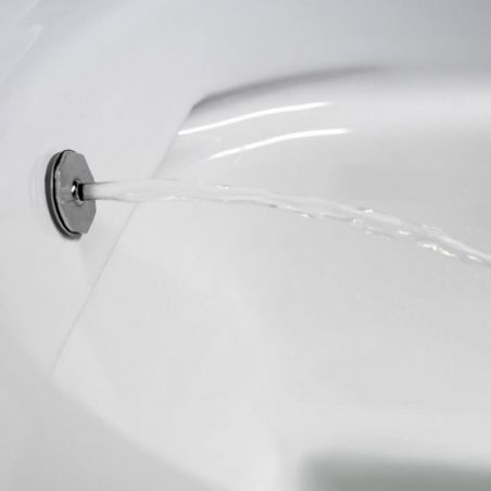 WC-Schüssel mit Bidetfunktion, Taharet, Warm-/Kaltwasserarmatur, Weiß, wandhängend , Soft-Close Deckel, 55x36 cm, Angi