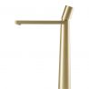 Waschbeckenarmatur Pilar, Mattgold, Höhe 31,5 cm, Aufsatzmontage