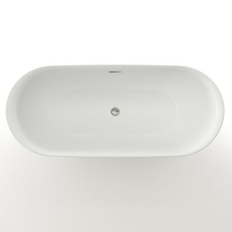 Badewanne Kevin, Sanitäracryl, glänzend Weiß, 150, 160, 170 cm, Wärmedämmung, freistehend