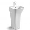 Standwaschbecken Novia, Weiß, 45x43x84 cm, mit Hahnloch, Bodenmontage, Sanitärkeramik