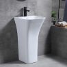 Standwaschbecken Novia, Weiß, 45x43x84 cm, mit Hahnloch, Bodenmontage, Sanitärkeramik