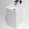 Standwaschbecken EGO Bufon, Weiß, 40x40x84 cm, ohne Hahnloch, Bodenmontage, Sanitärkeramik