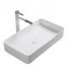 Waschbecken Maura, Weiß, Sanitärkeramik , 61x35 Aufsatzmontage