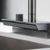 Küchenarmatur, hydroelektrisches Display mit Wasserfall, ausziehbare Brause, 3 Strahlarten, 360° schwenkbar, Gun Grey, Ingrid
