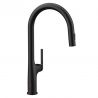 Küchenarmatur, Touch-Sensor und ausziehbare Brause, 3 Strahlarten, 360 Grad schwenkbarer Auslauf, Schwarz, Ricardo