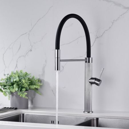 Küchenarmatur Filip, flexiblem Auslauf und ausziehbarer Brause, Höhe 52 cm, Chrom