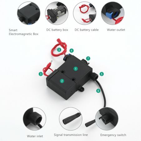 Waschbeckenarmatur Pepe mit Sensor, Schwarz, Waschbeckenmontage, Batteriebetrieb