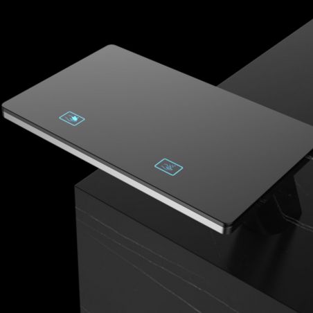 Waschbeckenarmatur, Digitales LED-Display, Wasser- und Seifensensor, 3-Liter-Reservoir inklusive, Gold, Anais