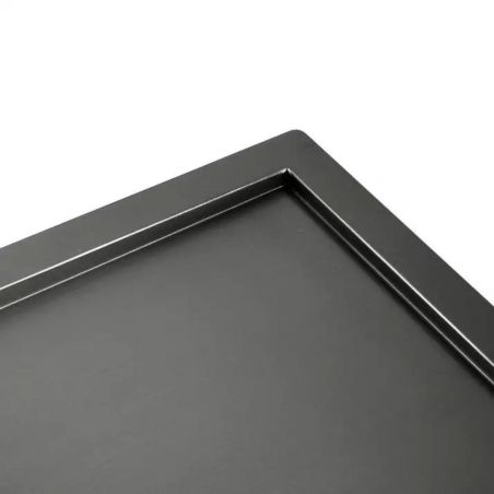 Küchenspüle, Arbeitsstation, Nano-Beschichtung, 2 Becken, 19 cm Tiefe, Edelstahl, Gun Grey, 100x45 cm, Vania