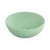 Waschbecken, Durchmesser 45 cm, Mintgrün Matt, Power Colour, Aufsatzmontage, Sanitärkeramik, Molis