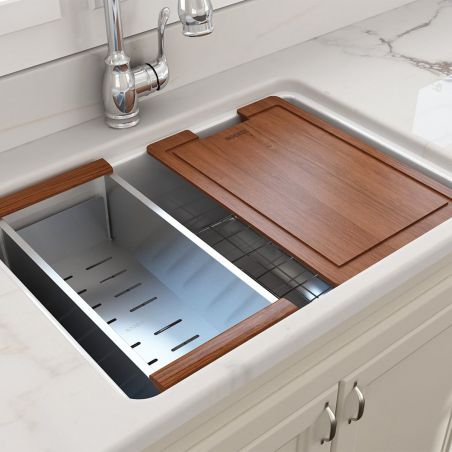 Küchenspüle, Material Fireclay, Farmhouse-Stil, Einbau, 68x48 cm, Weiß, Royalty Line by Ego, Nazario