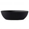 Badewanne Lulu, Coroian-Verbundstoff, Mattschwarz, 170 oder 180 cm, Wärmedämmung, freistehend