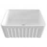 Küchenspüle, dekorative Frontblende, Farmhouse-Stil, Material FireClay, 61x45 cm, Weiß, Royalty Line by Ego, Greco