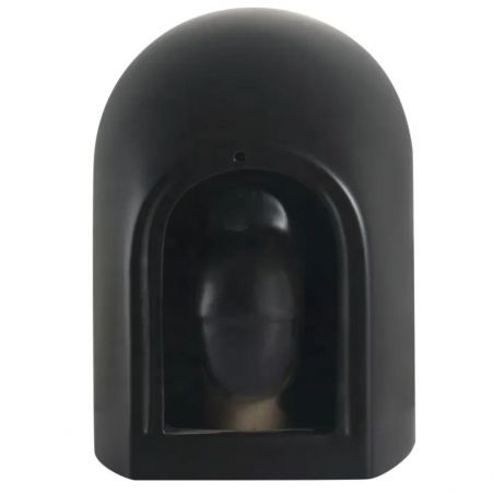 Wandhängendes WC, Mattschwarz, Power Color, Rimless, 49x37 cm, Duroplast-Deckel, Sanitärkeramik, Ben