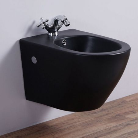 Bidet, Mattgrau, Power Colour, 49x36 cm, Wandmontage, Sanitärkeramik, Ben