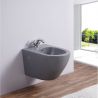 Bidet, Mattgrau, Power Colour, 49x36 cm, Wandmontage, Sanitärkeramik, Ben