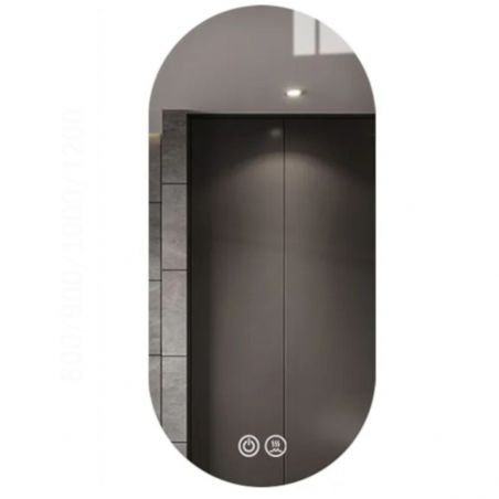LED-Spiegel, Anti-Beschlag, Touch, 5 mm, 3 Lichtfarben, Einstellbare Helligkeit, Maße 50x100-40x120 cm, Victoria