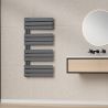 EGO Heizkörper – Nasim, Handtuchheizkörper aus Stahl, in 3 Farben erhältlich, 115-140-164 cm, Einzigartiges Design