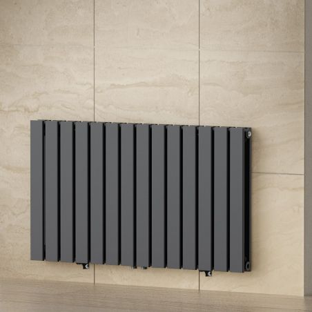 Heizkörper, Stahl-Doppelheizkörper, Weiß oder Anthrazit, 84, 107, 123, 156 cm, Ego – Alesia, Wohn- oder Schlafzimmer