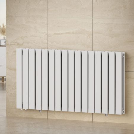 Heizkörper, Stahl-Doppelheizkörper, Weiß oder Anthrazit, 84, 107, 123, 156 cm, Ego – Alesia, Wohn- oder Schlafzimmer