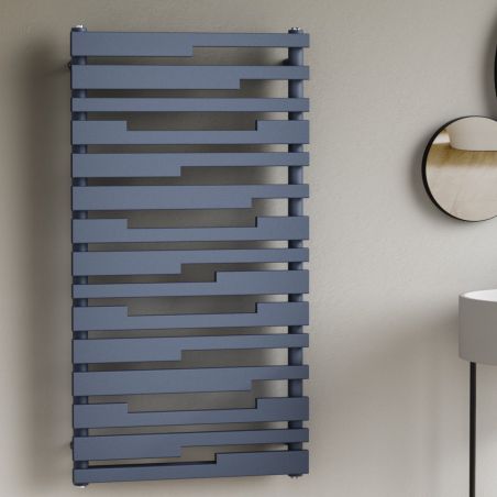 Heizkörper, Blau, 112x60 cm, 662 W, 15 Elemente, Handtuchheizkörper aus Stahl, Emir Heizkörper, Blau, 112x60 cm, 662 W, 15 Elemente, Handtuchheizkörper aus Stahl, Emir