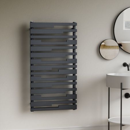 Heizkörper, Anthrazit, 112x60 cm, 662 W, 15 Elemente, Handtuchheizkörper aus Stahl, Emir Heizkörper, Anthrazit, 112x60 cm, 662 W, 15 Elemente, Handtuchheizkörper aus Stahl, Emir