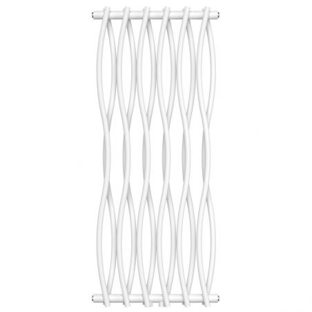 Dekorativer Heizkörper, Weiß, 120x50 cm, 506 W, 12 Elemente, Stahl, für Bad oder Zimmer, Emre